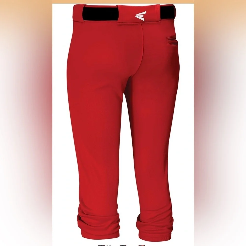 NWT Easton Girls Easton | Pro Elite Fastpitch Softball Pants Red Medium